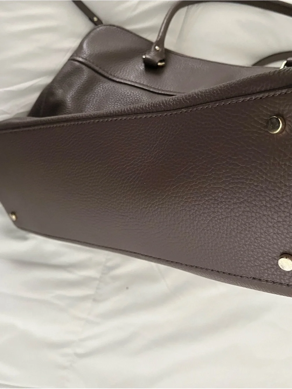 Kate Spade brown pebbled leather handbag